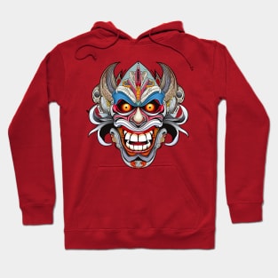 Modern Abstract of Balinese Mask: A Fusion of Tradition and Modernity Hoodie